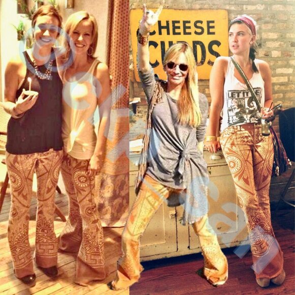 Rare Free People Discharge Bali Flare Jeans Sz 26 - Picture 5 of 16